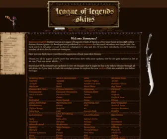 Leagueoflegendsskins.com(League of Legends) Screenshot
