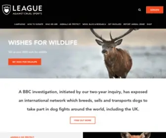League.org.uk(The League Against Cruel Sports) Screenshot