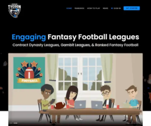 Leaguetycoon.com(Premium Fantasy Football Leagues) Screenshot