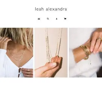 Leahalexandra.com(Leah Alexandra Jewelry) Screenshot