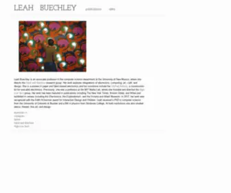 Leahbuechley.com(Leah Buechley) Screenshot