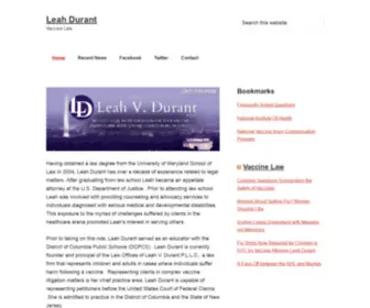 Leahdurant.org(Leah Durant) Screenshot