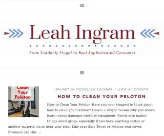Leahingram.com(Writer Leah Ingram) Screenshot