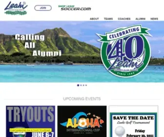 Leahisoccerclub.com(Leahi Soccer Club Hawaii) Screenshot