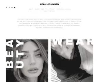 LeahJohnsen.net(LEAH JOHNSEN) Screenshot