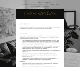 Leahkangas.com(LEAH KANGAS) Screenshot