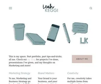 Leahkeggi.com(Marketing) Screenshot