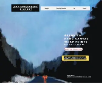 Leahkohlenberg.com(Original art) Screenshot