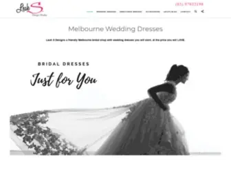Leahsdesigns.com.au(Melbourne Wedding Dresses) Screenshot