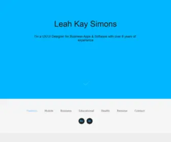 Leahsimons.com(Leah Kay Simons) Screenshot