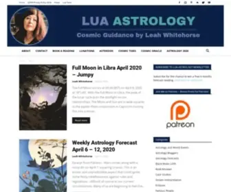 Leahwhitehorse.com(Astrology Articles & Readings by Leah Whitehorse) Screenshot