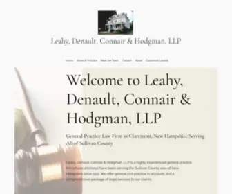Leahydenault.com(Law firm) Screenshot