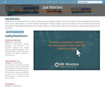 Leak-Detectors.net(Leak Detector Manufacturers) Screenshot