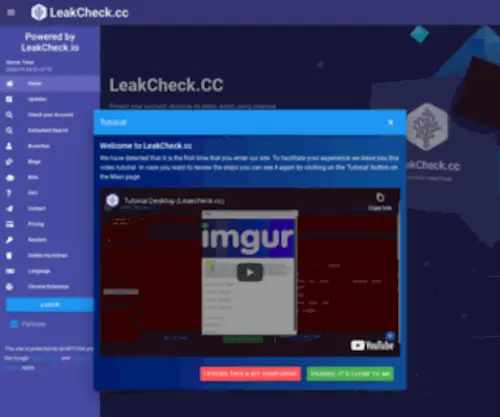Leakcheck.cc(Leakcheck) Screenshot