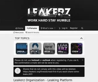 Leakerz.org(Leakerz Organization) Screenshot