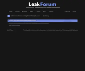 Leakforum.org(Cape) Screenshot