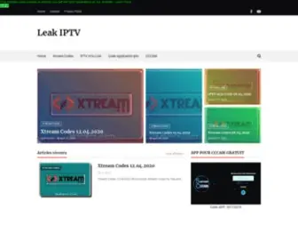 Leakiptv.com(Leak IPTV) Screenshot