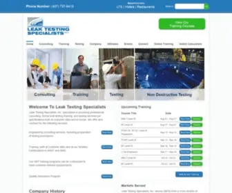 Leaktestingspec.com(Leak Testing Specialists) Screenshot