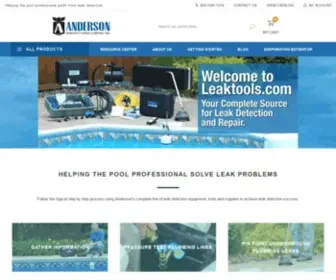 Leaktools.com(Pool Leak Detection and Repair Information and Solutions) Screenshot