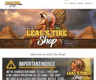 Lealstireshopatx.com(Leal's Tire Shop ATX) Screenshot