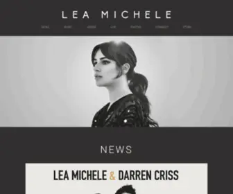 Leamichelemusic.com(Lea Michele) Screenshot