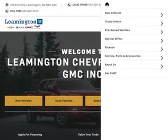 Leamingtongm.com(Leamington Chevrolet Buick GMC) Screenshot