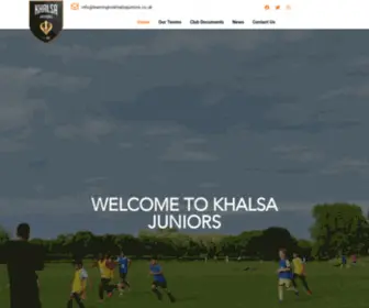 Leamingtonkhalsajuniors.co.uk(Khalsa Juniors FC) Screenshot