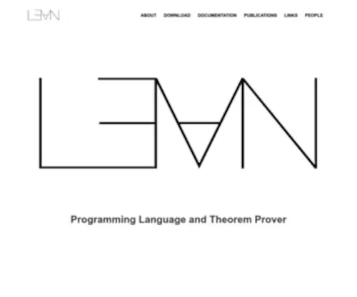 Lean-Lang.org(Programming Language and Theorem Prover) Screenshot
