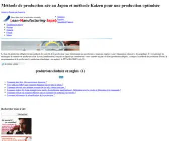 Lean-Manufacturing-Japan.biz(Procédés de fabrication) Screenshot