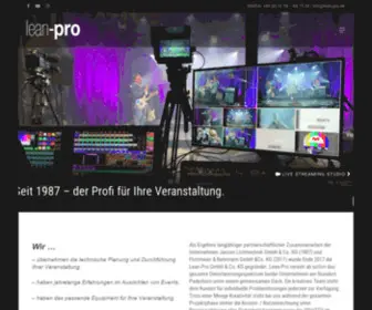 Lean-PRO.de(Lean-Pro GmbH & Co) Screenshot