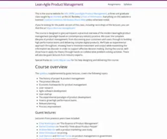 Leanagile.pm(Lean-Agile Product Management) Screenshot