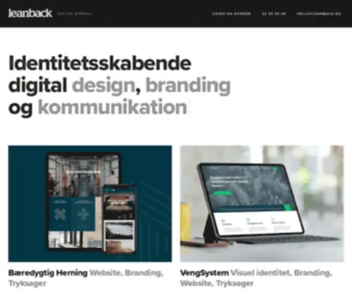 Leanback.dk(Digital design) Screenshot