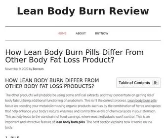 Leanbodyburnreview.com(Lean Body Burn Review) Screenshot