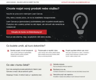Leancanvas.cz(Lean Canvas) Screenshot