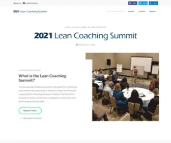 Leancoachingsummit.com(2012 Lean Coaching Summit) Screenshot