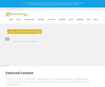 Leanconstructionblog.com(The Lean Construction Blog) Screenshot