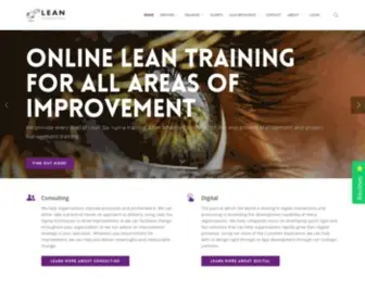 Leanconsulting.com(Lean Consulting Home) Screenshot