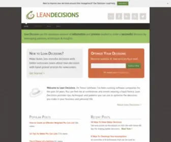 Leandecisions.com(Optimize Your Decisions) Screenshot