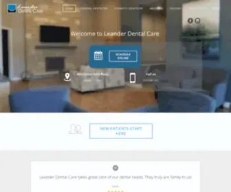 Leanderdental.com(Leander Dental Care) Screenshot