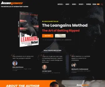 Leangains.com(Birthplace of Intermittent Fasting) Screenshot