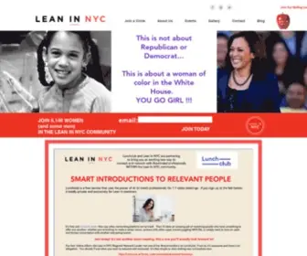 Leaninnyc.com(Lean In NYC) Screenshot