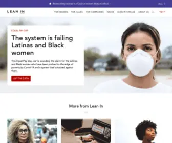 Leanin.org(Fostering Women’s Leadership & Workplace Inclusion) Screenshot