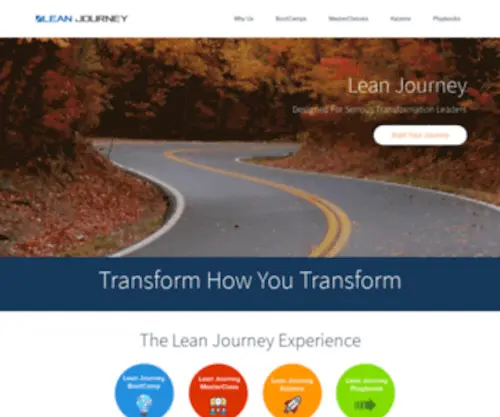 Leanjourney.com(Designed for Serious Transformation Leaders) Screenshot