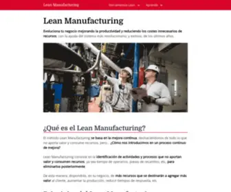 Leanmanu.com(Lean Manufacturing) Screenshot