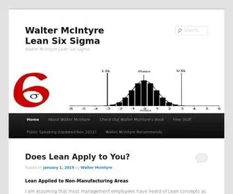 Leanmeanprocessimprovement.com(Walter McIntyre Lean Six Sigma) Screenshot