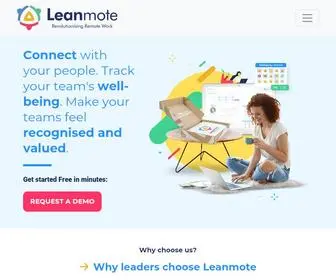 Leanmote.com(Revolutionising Remote Work) Screenshot