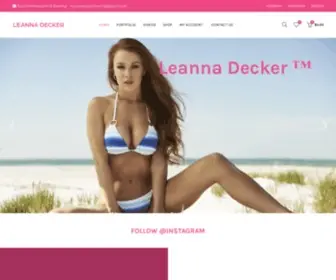 Leannadecker.net(American Glamour Model) Screenshot