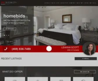 Leannascottbids.com(Keller Williams Silicon City) Screenshot