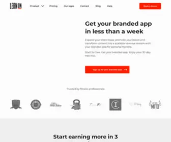 Leanondigital.com(Custom Branded Fitness App For Personal Trainers) Screenshot