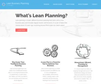 Leanplan.com(Lean business plan) Screenshot